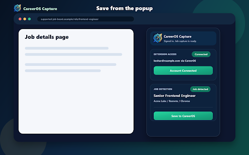 CareerOS Capture :: Save job posts into CareerOS.