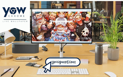 One Piece Christmas Live Wallpaper :: One Piece characters celebrate Christmas with joyful expressions and festive decorations amid falling snow.