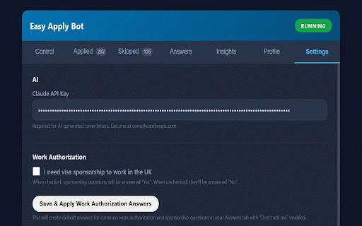 EasyApply Assistant :: Assisted browsing for job seekers. Remembers your answers, reduces repetitive forms, and you stay in control.
