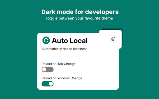 Auto Local: Reload Local Host Automatically :: Auto-reload localhost pages when switching tabs or windows with this extension and save time on manual refreshes.