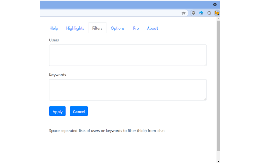 Electric Chat for Twitch :: Extra chat controls for Twitch.