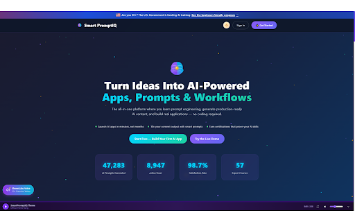 SmartPromptIQ - AI Prompt Generator :: Your AI Operating System — SmartPromptIQ prompts, AI Staff, and agents. Improve, summarize, explain & run AI on any page.