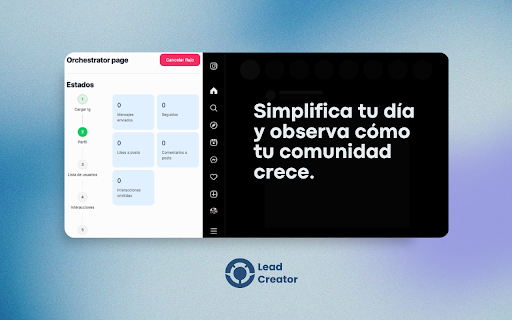 Lead Creator :: Create instagram leads effortlessly letting the extension do the hard work for you.