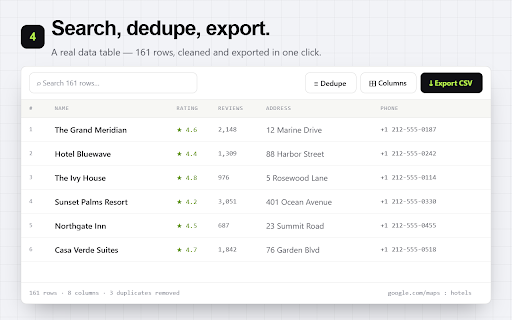 Grabby: Web Scraper & Data Extractor :: Free no-code web scraper & data extractor. Scrape any website's lists, tables, emails & images to Excel, CSV, JSON or Sheets.