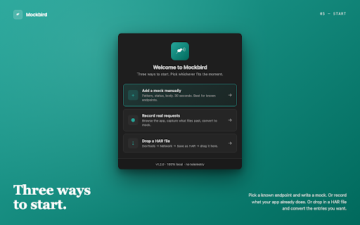 Mockbird :: Intercept and mock API requests in real-time without touching code