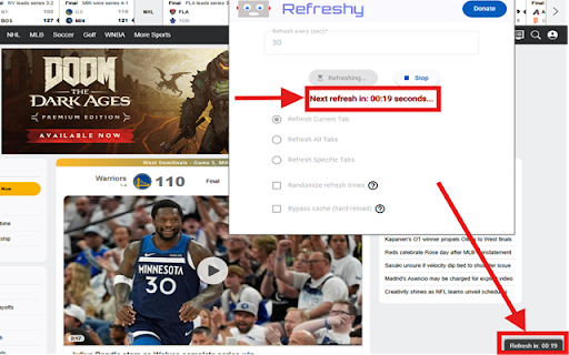 Refreshy :: Refreshy helps refresh your tabs in your browser! So much power from such a tiny robot!