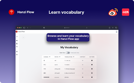 Hanzi Flow :: Hanzi Flow - Chinese reading assistant. Highlight any Chinese text, translate it, save the vocabulary, and more.