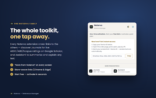 Noterva — Reference Manager :: Know what's in your library. Save papers with their record attached.