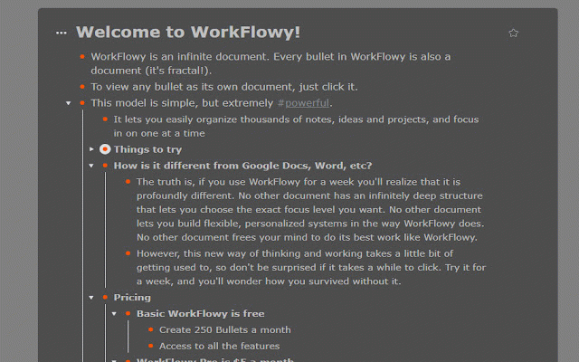 workflowy chrome extensions
