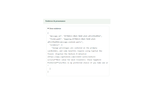 ChatGPT Session Inspector :: Inspect searches, sources, answer links and brand mentions in your own ChatGPT conversations. Local processing only.