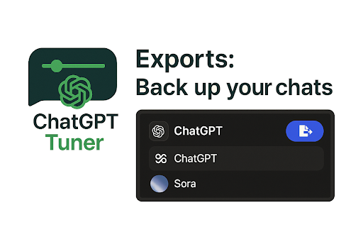 ChatGPT Tuner: Your ChatGPT Power Suite :: Enhance ChatGPT with quick model switching, expert prompts, and chat backups—tools to boost your productivity and creativity.
