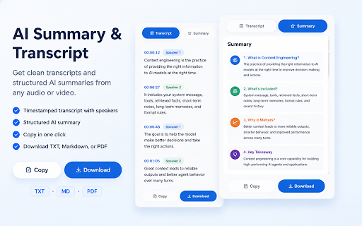 Audio to Text Converter: Transcribe & AI Summary :: Transcribe audio/video up to 500MB, paste media links, record tab or mic audio, and get transcripts with AI summaries.