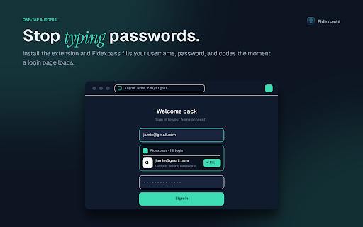 Fidexpass Vault :: Secure, end-to-end encrypted password and secrets manager.