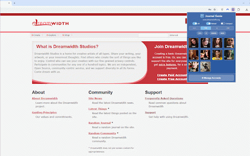 Journal Genie :: Easily switch between multiple accounts on journal websites