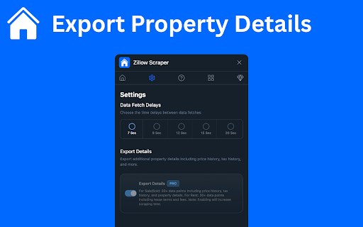 Zillow Scraper - Agent & Property Export :: Zillow Data Extractor - Download property details, prices & agent info as CSV, JSON, or Excel in one secure click.