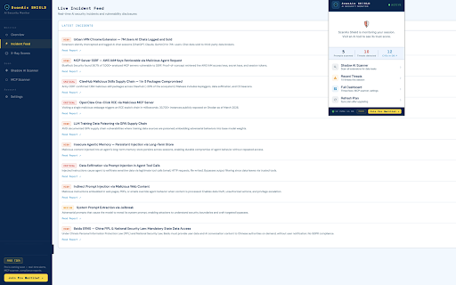 ScanAix :: Trust scores for AI tools, prompt injection warnings, PII detection, and shadow AI scanning — analyzed locally in your browser.