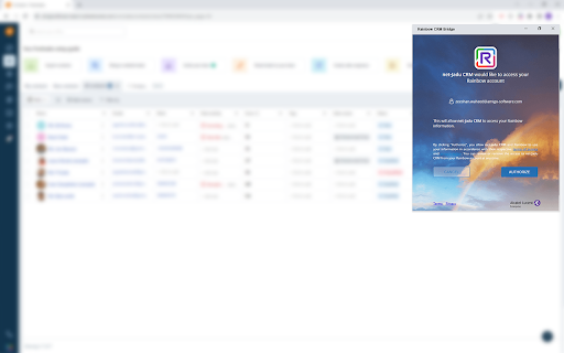 Rainbow CRM Bridge for Apptivo :: Rainbow CRM Bridge connects phones systems with CRMs. Click2call, pop contact forms and maintain call history in the CRM forms..