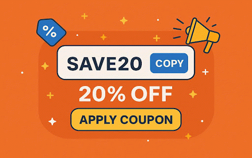 Chrome Coupon Finder – Find & Apply Discount Codes with One Click :: Automatically test and apply the best available coupon codes with one click.