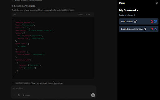 LLM Toolbox :: Enhances ChatGPT, Claude, and similar chat websites. Allows prompt saving and bookmarking.