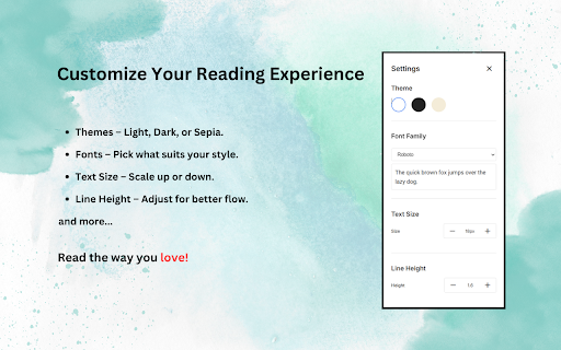 Smart Reader :: Read without distractions or listen hands-free
