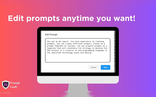 Prompt Vault :: Easily store, organize, and manage your AI prompts with advanced search, tagging, and support for ChatGPT, Claude, and more.