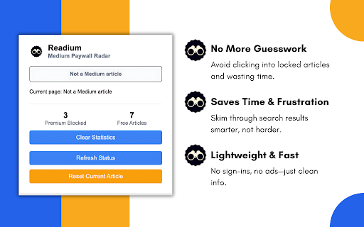 Readium - Medium Paywall Radar :: Never get caught by Medium's paywalls! Readium instantly alerts you if an article is member-only, saving you time & frustration.