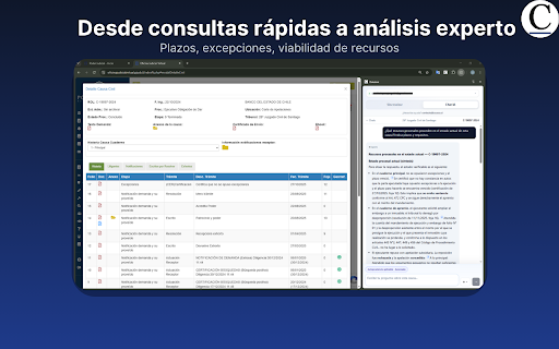Caussa :: Sincroniza tus causas civiles desde PJUD y consulta tu expediente con IA.