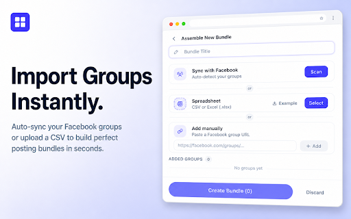 Multigroup Poster: Facebook Group Auto Poster, Bulk Scheduler & Spintax :: Facebook group auto poster: schedule & post to 50+ groups in 1 click. Spintax, smart delays. Save 7+ hours weekly. Free trial.