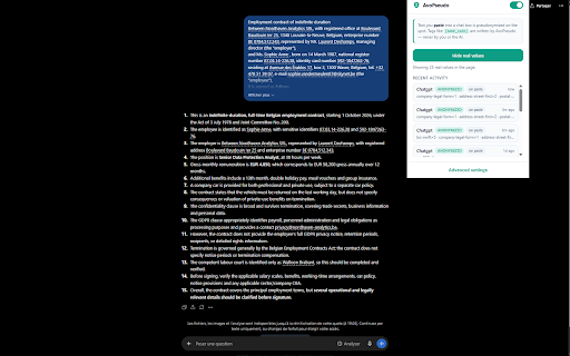 AvoPseudo :: Pseudonymises personal & sensitive data the moment you paste it into ChatGPT, Claude, Gemini, Copilot and more.