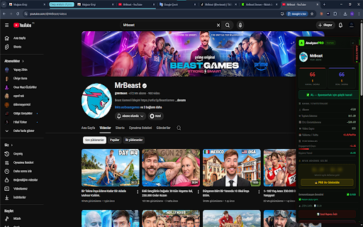 AnalyzerPRO - Channel Analytics for YouTube, TikTok & Kick :: YouTube channel analytics + TikTok & Kick stats: channel score, revenue estimates, engagement rate, fraud detection and more.