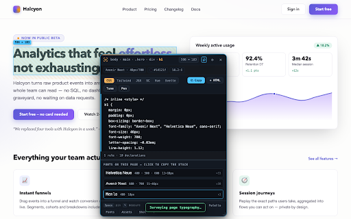 StyleGrab — Inspect & Copy CSS :: Hover any element, copy its CSS as CSS, Tailwind, JSX, styled-components, Vue or Svelte. 100% local. Zero data collection.