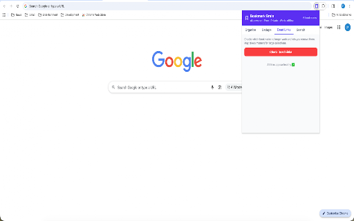 Bookmark Brain :: AI organizes your bookmarks into folders, removes duplicates, finds dead links, and searches by topic. Free and private.