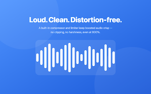 Volume Booster — Boost Sound Up to 800% :: Boost any tab's volume up to 800% with sound presets and a 10-band equalizer. Crystal-clear, distortion-free, fast, and private.
