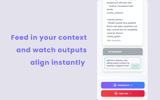 ContextVault :: AI-powered knowledge base that organizes project docs and brand voice to create optimized, contextual AI prompts.