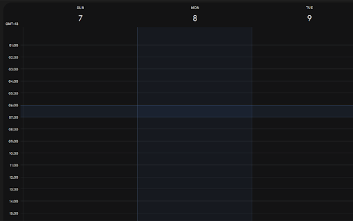 GCal Time Peek :: Shows time labels when hovering over timeslots in Google Calendar week view