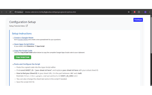 CodeQuest: Save & Track Coding Problems — LeetCode, Codeforces & More :: One-click save for coding problems → auto-fill title, URL, difficulty & tags into your Google Sheet.