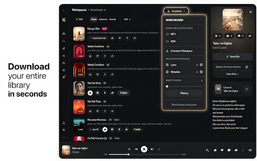 Suno Board - Video Creation :: Turn every generation into a music video in seconds.