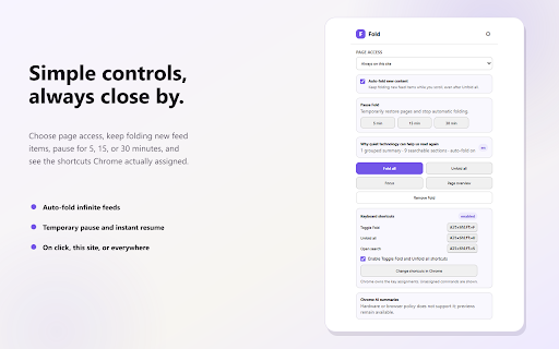 Fold — Local AI Reader :: Fold long text and search pages with private, on-device AI.