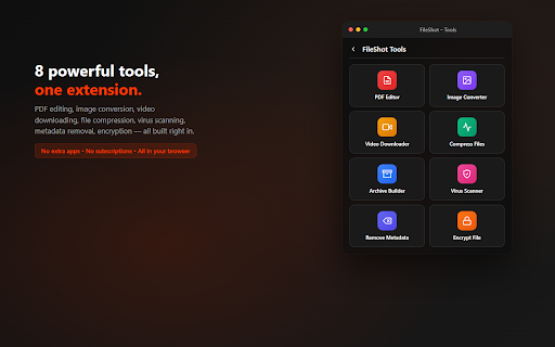 FileShot - Secure File Sharing :: Zero-knowledge encrypted file sharing. Drag & drop upload, screenshots, page media scanner, and instant share links.