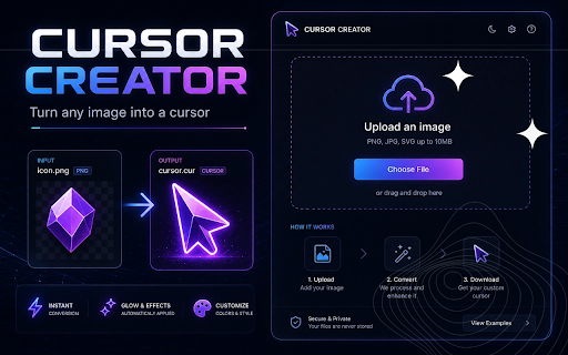 Neon Cursor - Custom Cursor for Chrome™ :: Custom cursor for Chrome — thousands of glowing animated cursors from neoncursor on every site. Size control & live updates.