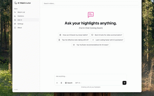 AI Watch Later :: A Chrome extension that allows you to save YouTube/X/Tiktok or any videos to watch later with AI-generated summaries.