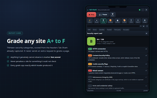 Tab Shark :: Learn how browsers really work by watching your own tab.