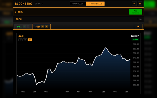Bloomberg Terminal Lite :: Instant market data. Multiple workspaces. Built for terminal-style speed.