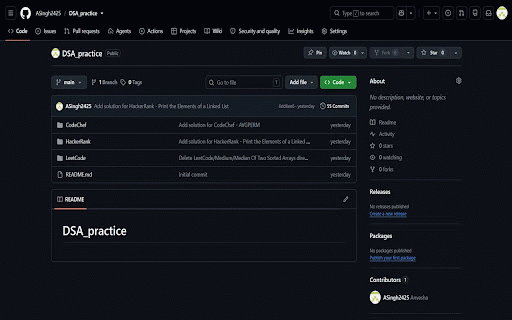 Synqora - Sync LeetCode, CodeChef & HackerRank :: Sync accepted coding solutions from LeetCode, CodeChef, and HackerRank to your GitHub repository.