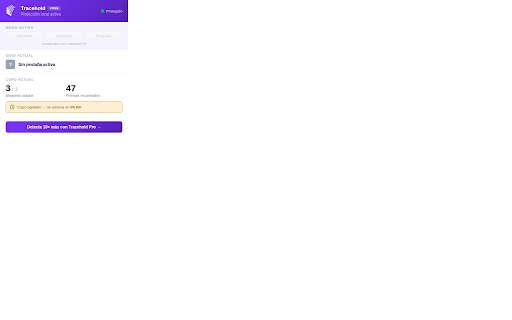Tracehold Free :: Detects passwords, API keys and personal data before you send them to ChatGPT, Claude or Gemini. Your prompts are analyzed locally.