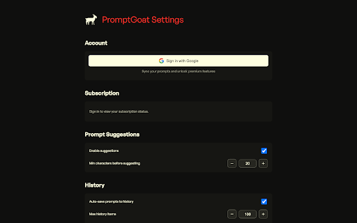 PromptGoat :: PromptGoat automatically transforms every AI prompt into expert-level instructions. Works with ChatGPT, Claude & Gemini.