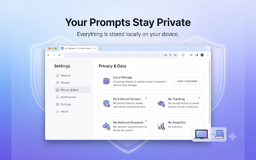 AI Clipboard — Prompt Backup :: Automatically backs up your AI chat prompts locally so failed sends never lose your work. Private: nothing leaves your device.