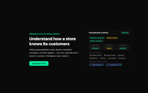 Scoprr :: Instant store economics snapshot for ecommerce storefronts using publicly available data.