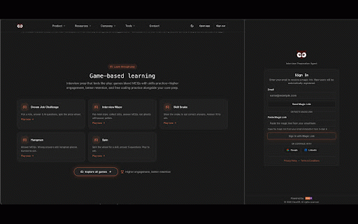 ClavePrep :: ClavePrep is an AI-powered Chrome extension designed to act as an interview preparation assistant for job seekers.