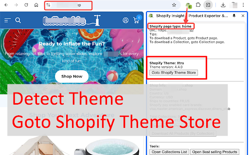Shopify Scraper & Parser|Shopify Theme Detector|Shopify Insight :: Shopify export data in csv,excel, bulk export/import, Theme Detector, Product analyzer, Shopify Spy.